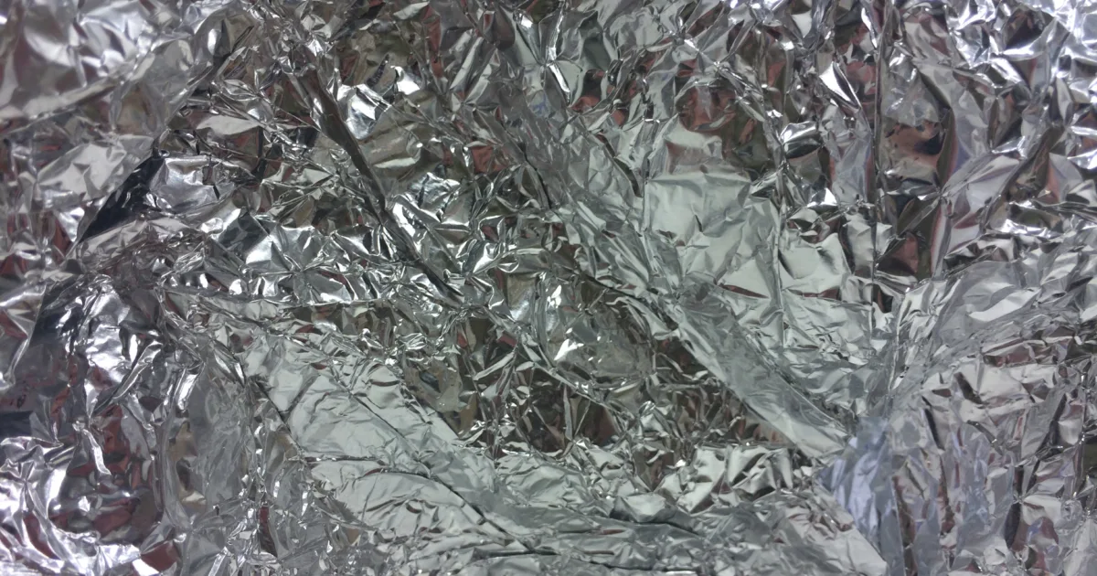 aluminium foil surface